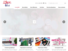 Tablet Screenshot of magicprint-ci.com